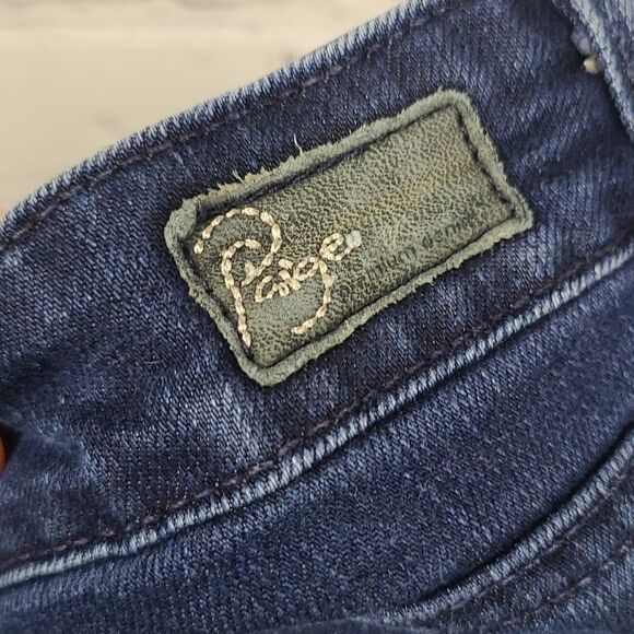 PAIGE Denim Skyline Skinny Jeans Dark Wash Ankle Peg Comfort Stretch XLA 27 - Picture 9 of 13